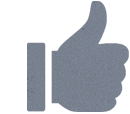 Graphic thumbs-up icon